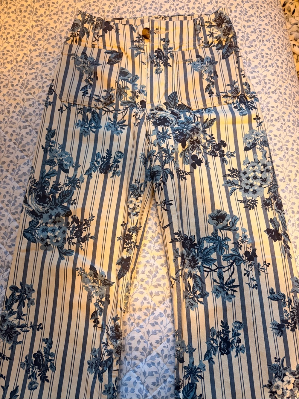 Anthropologie Maeve Floral Jeans